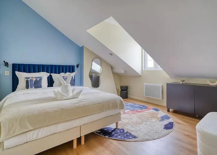 4g#appart 8pers # 3 # Commerce # 15#ac Apartament Paryż