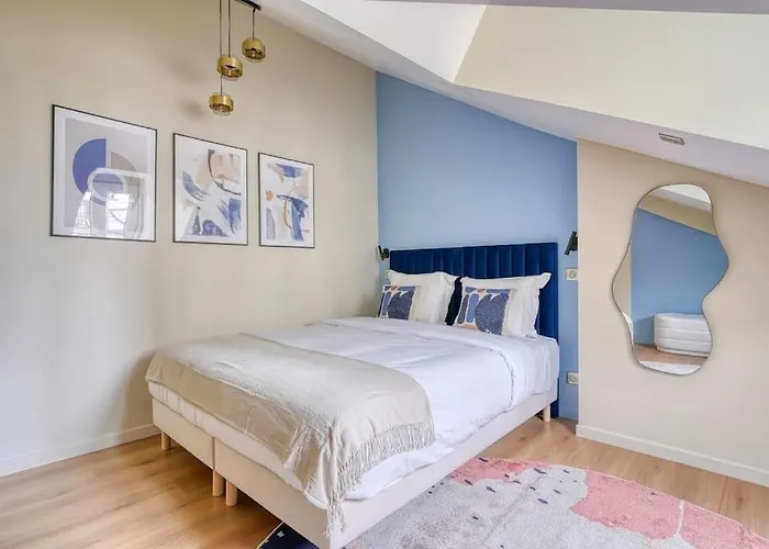 Apartament 4g#appart 8pers # 3 # Commerce # 15#ac Paryż