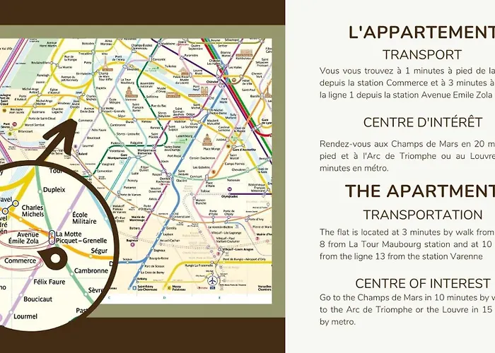 Apartament 4g#appart 8pers # 3 # Commerce # 15#ac *